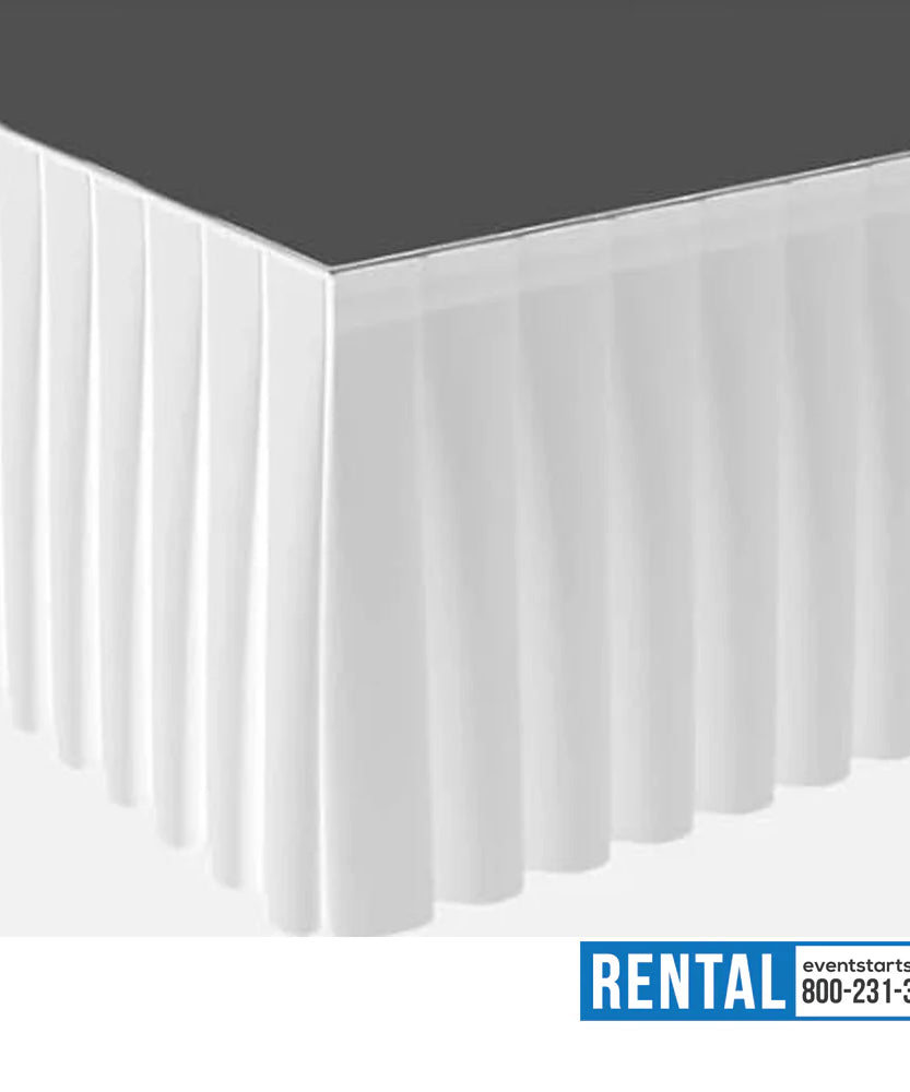 EventStarts - RENT White Stage Skirt 
